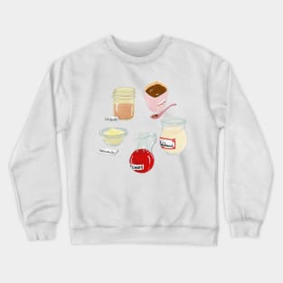 Five French sauces - a heart for cooking Crewneck Sweatshirt